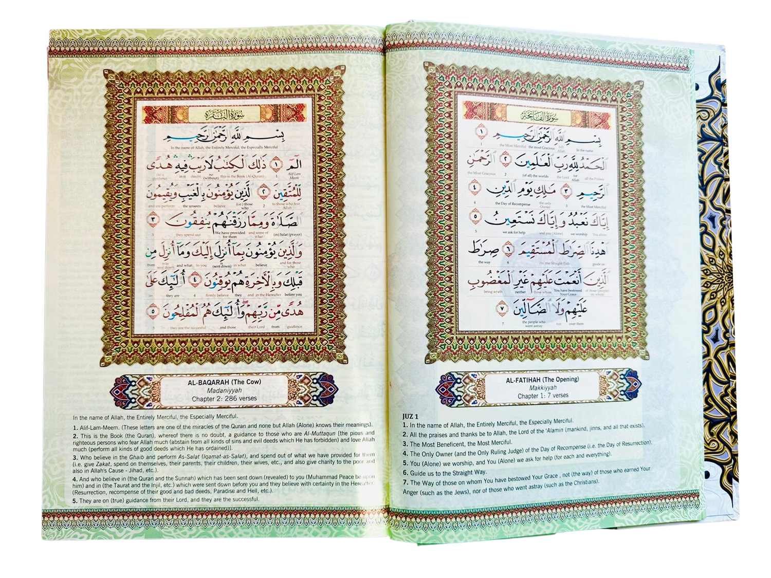 Maqdis Al Quran Al Kareem Word-by-Word Translation Colour Coded Tajweed White
